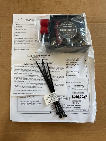 NEW CYCLONE 21 AVIONICS FAN