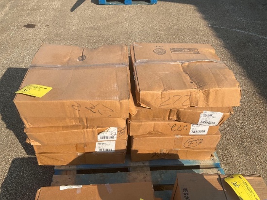 STACKS OF MIDWAY AIRLINES ROCKS GLASSES (NOT ALL CASES ARE FULL)
