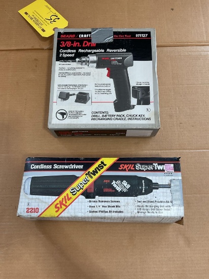 (LOT) SKIL CORDLESS SCREW DRIVER & CRAFTSMAN CORDLESS DRILL