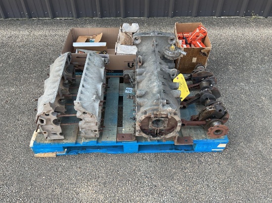 (LOT) LYCOMING GO ENGINE CASE, CRANKSHAFT, CONTINENTAL CASE, NEW LYCOMING VALVES AND INV.