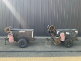 HERMAN-NELSON BT-400 PRE-HEATER CARTS, 400,000 BTU, GASOLINE ENGINE (WORKING CONDITION UNKNOWN)