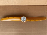 MINITURE WOOD PROP CLOCK, 29