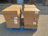 STACKS OF MIDWAY AIRLINES ROCKS GLASSES (NOT ALL CASES ARE FULL)
