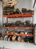 HEAVY DUTY PALLET RACK, 16 FT TALL X 42 INCH DEEP X 12 FT LONG, INCLUDES EXTRA WIRE SHELF COVERS