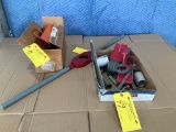 (LOT) RADIAL ENGINE TOOLING, TURNING BAR & SPARK PLUG CADDIES