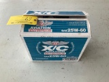 25W-60 XC AVIATION OIL (4) 1 GALLON CONTAINERS