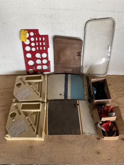 (LOT) SEAT BELTS, BAGGAGE DOORS & MISC