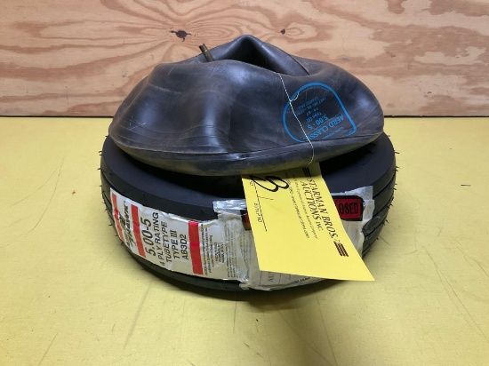 AIR HAWK 5.00-5, 4 PLY TIRE WITH TUBE