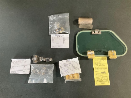 (LOT) BONANZA STORM WINDOW 35-410291-217, NEW & USED HINGES 96-420105-3, 58-420065-3, ETC