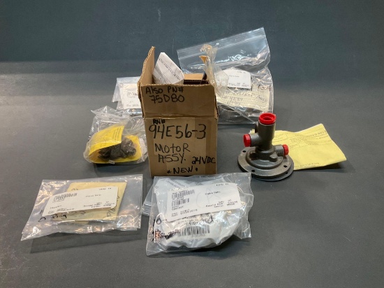 (LOT) TURBO CONTROLLER 470886-9003 (OVERHAULED), NEW JANITROL MOTOR 94E56-3 & ACCY INVENTORY