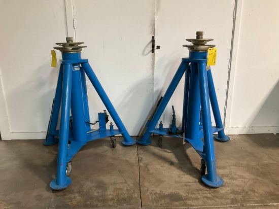 TRONAIR 46" AIR OVER HYDRAULIC, 25 TON AIRCRAFT JACKS 02-2546-0100-01, 46"-94" OPERATING HEIGHT