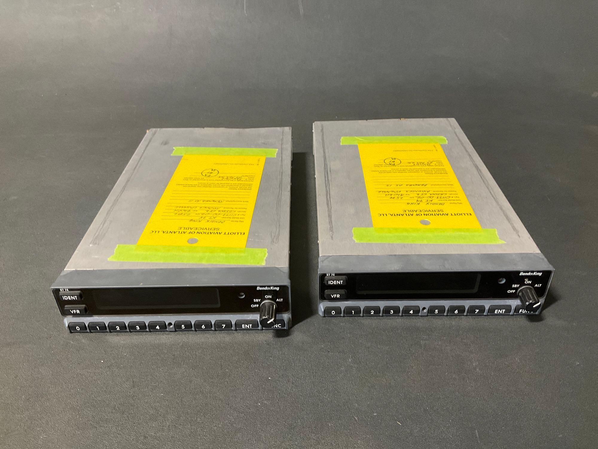 KING KT-74 TRANSPONDERS 89000007-000002 (BOTH | Proxibid