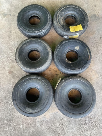 GOODYEAR FLIGHT CUSTOM II 7.00-6 TIRES (ALL ARE RETREADS BUT HAVE BEEN STORED IN DAMP CONDITIONS FOR