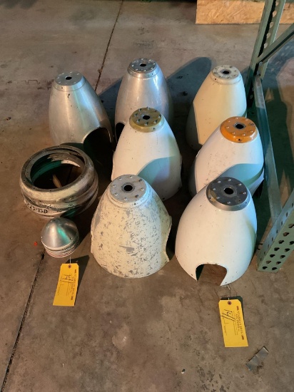 SPINNERS & STACKS OF SPINNER BULKHEADS & CAPS