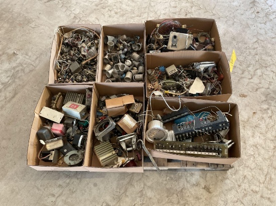 BOXES OF ELECTRICAL INVENTORY AND FUEL STRAINER INVENTORY