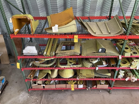 SHELVES OF N.O.S. PIPER AIRFRAME REPAIR INVENTORY (DOES NOT INCLUDE RACK)