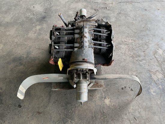 LYCOMING 0-320-B1A PROP STRIKE ENGINE WITH SOME ACCYS & PROPELLER (INCLUDES CART)