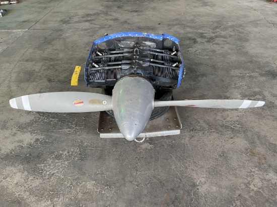 LYCOMING 0-360-A1D ENGINE WITH SOME ACCYS, HARTZELL PROPELLER & SPINNER (INCLUDES CART)