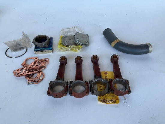 (LOT) CONTINENTAL 0-200 CONNECTING RODS (SURFACE RUST) & OTHER INVENTORY