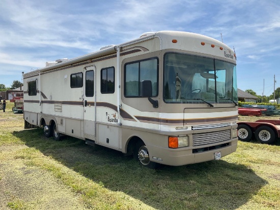 1997 BOUNDER 36S MOTORHOME, FORD 7.5L GAS ENGINE, DUAL AXLES, SINGLE SLIDE, MANUAL AWNING, DUAL