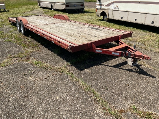 EQUIPMENT TRAILER, 29' DECK, 102" WIDE, DUAL AXLES