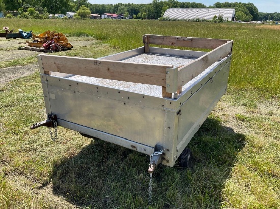 HEILITE CONVERTIBLE TRAILER, 76"X51" DECK INCOMPLETE NO HITCH