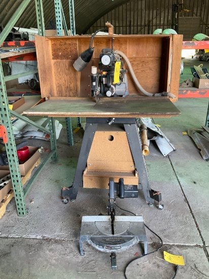 (LOT) CRAFTSMAN RADIAL ARM SAW & 10" MITER SAW (BOTH POWER ON)