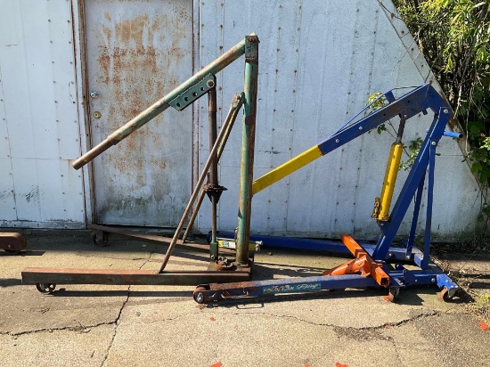 (2) ENGINE HOISTS & INVENTORY (BOTH NEED WORK)