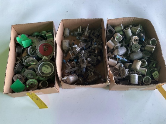BOXES OF FUEL STRAINER INVENTORY & FUEL CAPS