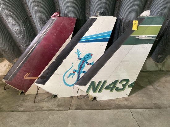 AZTEC VERTICAL STABILIZERS (ALL HAVE IMPERFECTIONS)