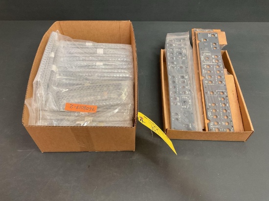 BOXES OF N.O.S. LEARJET EDGE LIGHTED PANELS 6607034-4 & 7608017-2