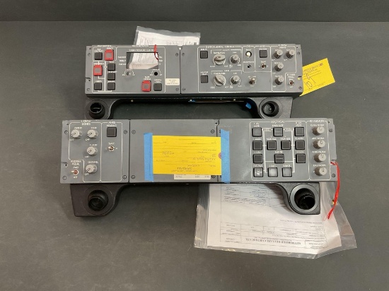 LEAR 45 L/H & R/H CREW SWITCH PANEL ASSYS 4525108066-017 & 4525108064-011 (BOTH INSPECTED/REMOVED
