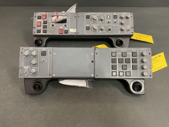 LEAR 45 CREW SWITCH PANELS 4525108092-606 & 4525108064-011 (BOTH INSPECTED/REMOVED FROM 1 TEARDOWN