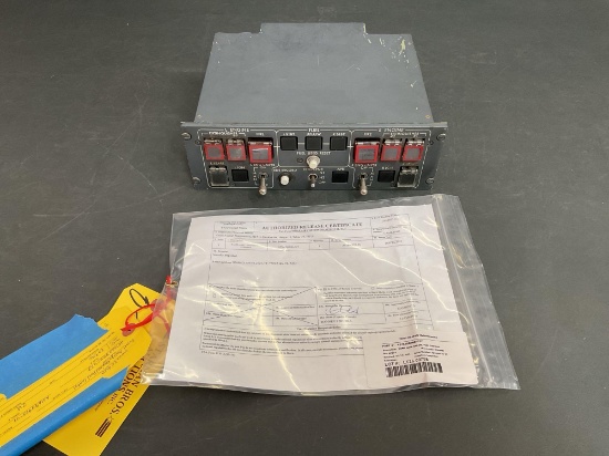 LEAR 45 ENGINE/FUEL CONTROL PANEL 4576108500-027 (INSPECTED/REMOVED FROM TEARDOWN AIRCRAFT WITH