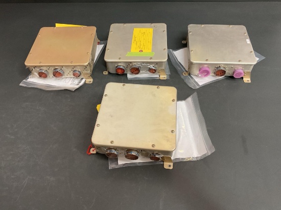 LEAR 45 L/H NOSE RELAY BOXES 4520008040-013 (INSPECTED/REMOVED FROM TEARDOWN AIRCRAFT WITH TIMES &
