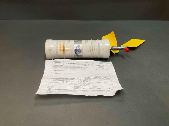 LEAR 45 BRAKE ACCUMULATOR 4532403040-005 (INSPECTED/REMOVED FROM TEARDOWN AIRCRAFT WITH TIMES &