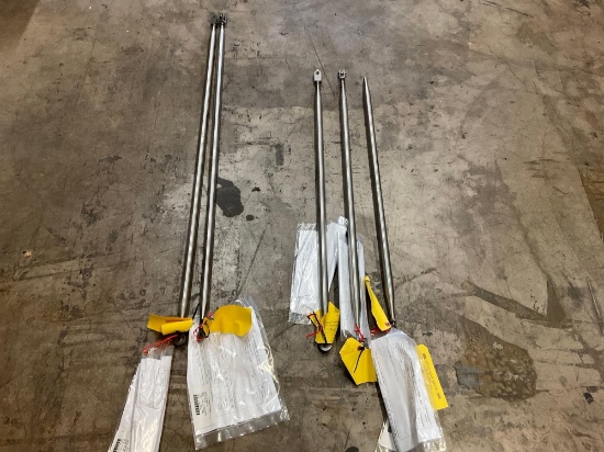 LEAR 45 PUSH-PULL RODS 6627300101-001 & -003 (INSPECTED/REMOVED FROM TEARDOWN AIRCRAFT WITH TIMES &