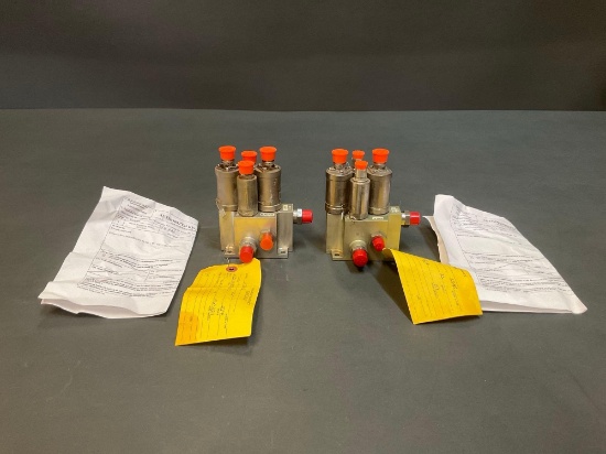 LEAR 45 BRAKE ANTI-SKID SHUTTLE VALVES 6632401003-001 (INSPECTED/REMOVED FROM TEARDOWN AIRCRAFT WITH