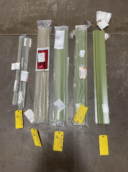 STACKS OF NEW T-6 TEXAN II FLAP REPAIR PLATES & ANGLES 133-160007-5, -6, -11, -12 & 123-160008-8 (1