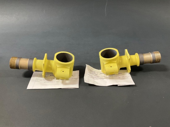 NEW LEFT & RIGHT BEECHCRAFT T-6 TEXAN II MLG AXLE FITTINGS 133-810022-1 & -2