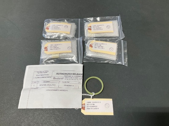 (5) NEW T-6 TEXAN II NLG AXLE SPACERS 133-820017-3