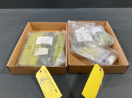 BOXES OF NEW T-6 TEXAN II SUPPORTS 133-100404-1, FITTINGS 133-100108-13 & BRACKETS 133-100186-45,