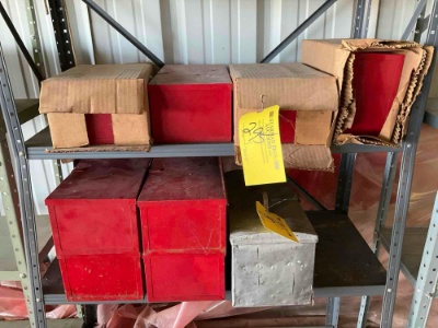 Groups Of Metal Containers & Tool Box (Does Not Include Rack)