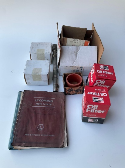(LOT) NEW & USED LYCOMING INVENTORY, CAMSHAFT 74167, OIL PUMPS, MAG HARNESS & MISC.