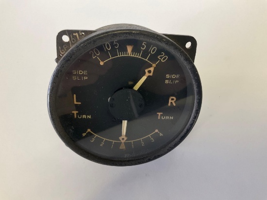 ANTIQUE SIDE SLIP/TURN INDICATOR