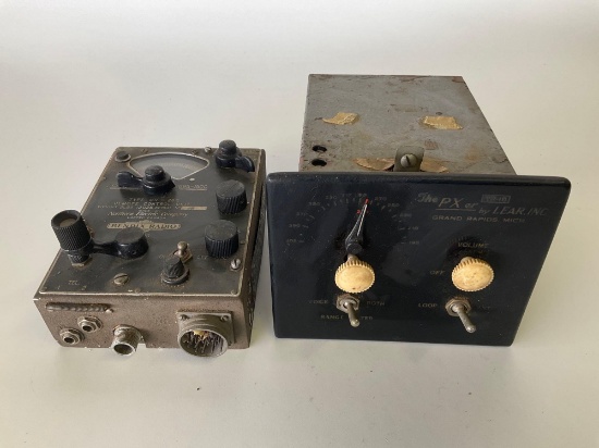 ANTIQUE RADIO & SWITCH PANEL