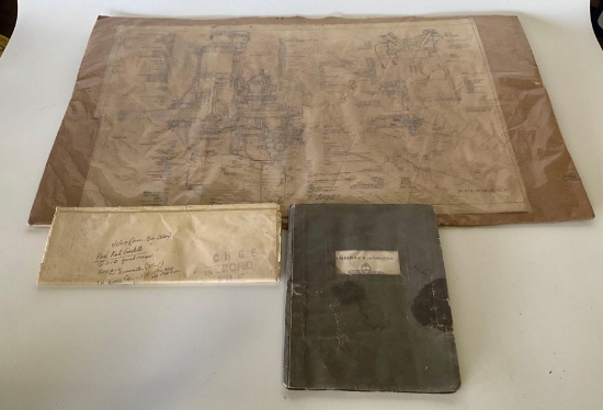 (LOT) WARNER SCARAB ENGINE MANUAL, PLANS & DIAGRAM