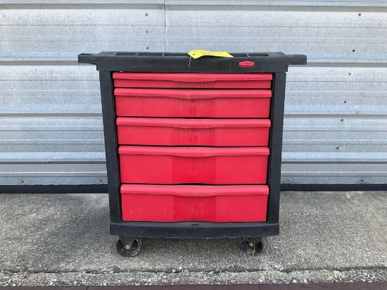 RUBBER MAID 5 DRAWER TOOL CABINET