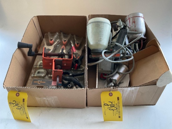 (Lot) Paint Guns & Clamps