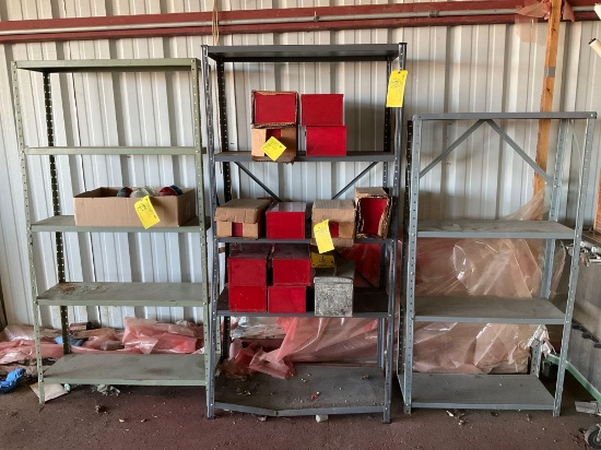 (3) METAL SHELVES (DOES NOT INCLUDE INVENTORY)